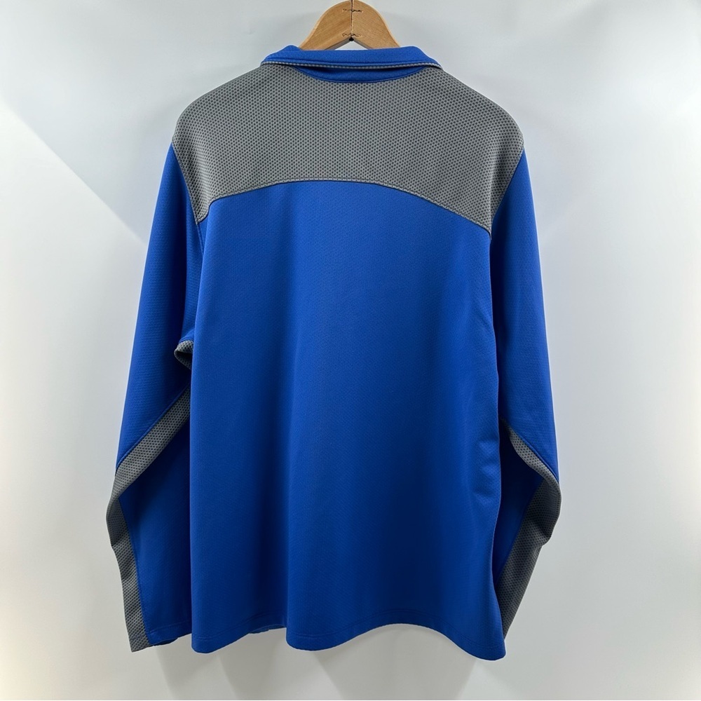 NikeFit Cobalt Blue & Grey Quarter Zip Pullover – Size XL - Picture 6 of 6